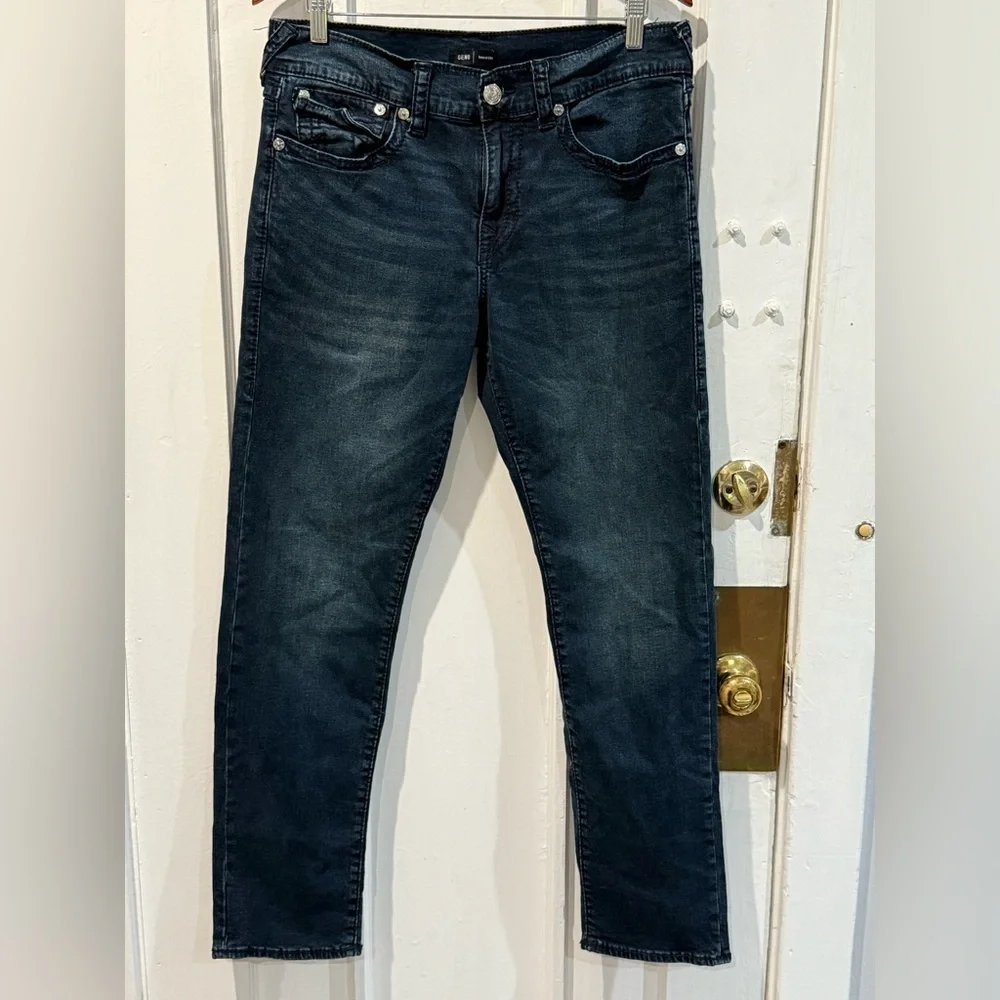 True Religion Men's Dark Blue Skinny Jeans